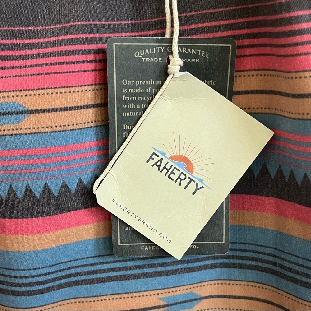Faherty Doug Good Feather Classic Boardshorts in Fire Sky Size 42 NWT - Picture 5 of 6